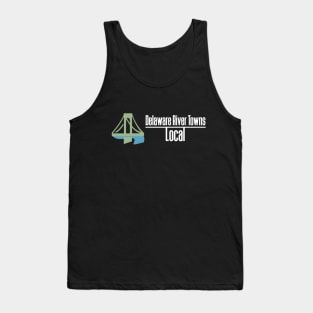 Delaware River Towns Local Logo - White Text Tank Top